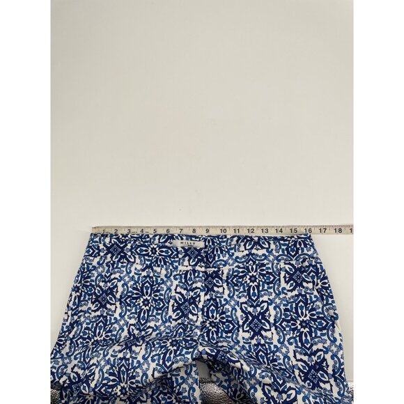 Milly For Design Nation Womens Blue White Nautical Sailor Ankle Pants Size 8 - Picture 5 of 7